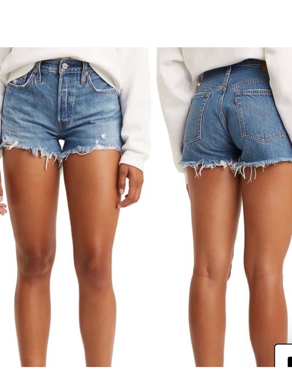 Levi’s 501 Original Distressed Cut Off Shorts 24